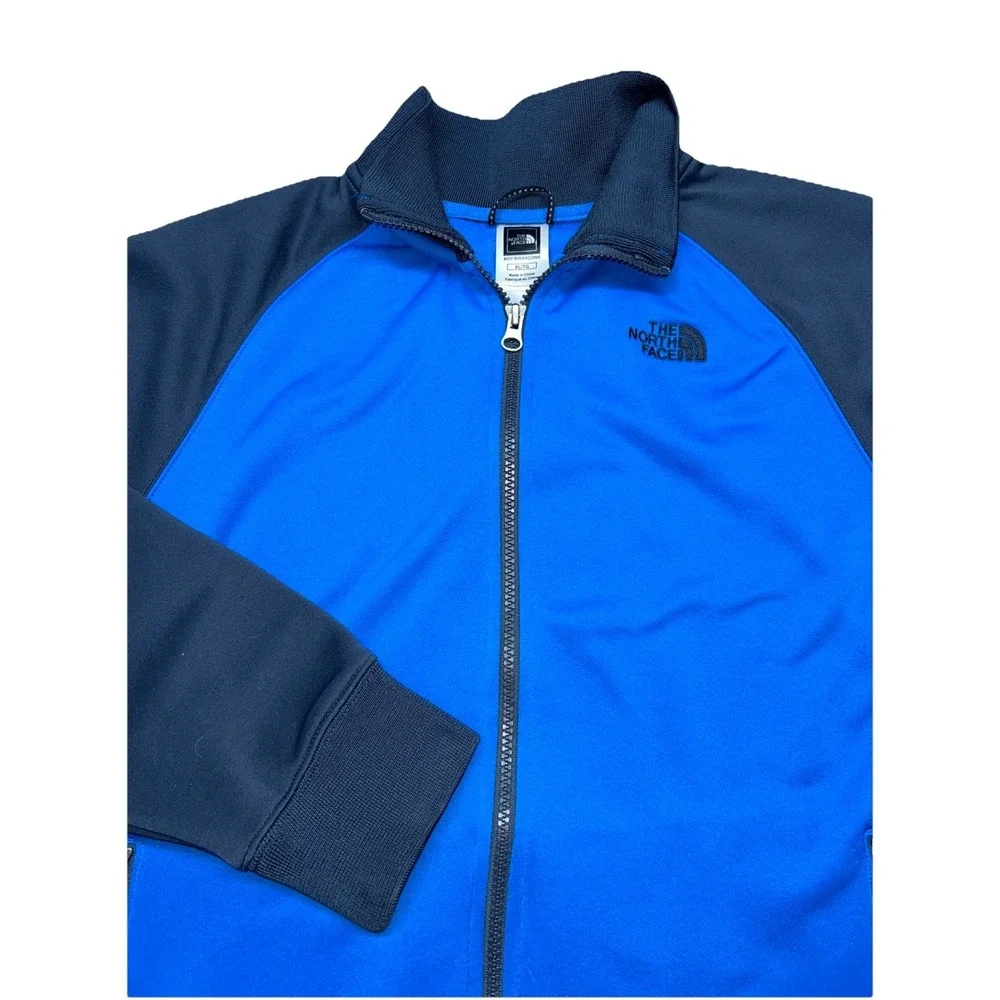 The North Fave Full Zip Polyester Pullover, Boys XL, 2‎ Tone Blue